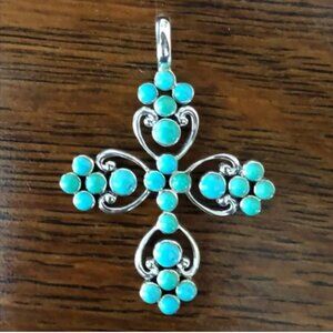 Estate Sterling Silver Cross  Marked SX 925 Thailand